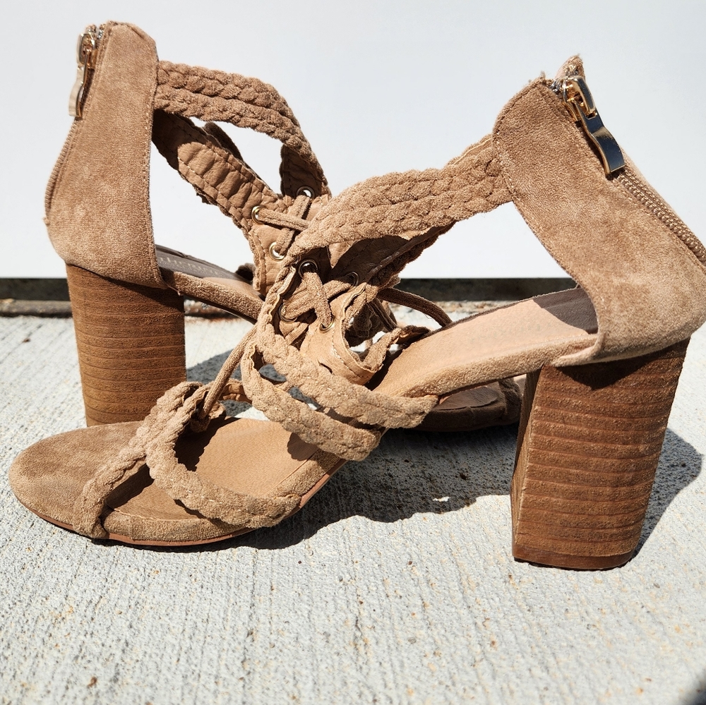 Catherine Nordstrom high heel braided sandles size 8